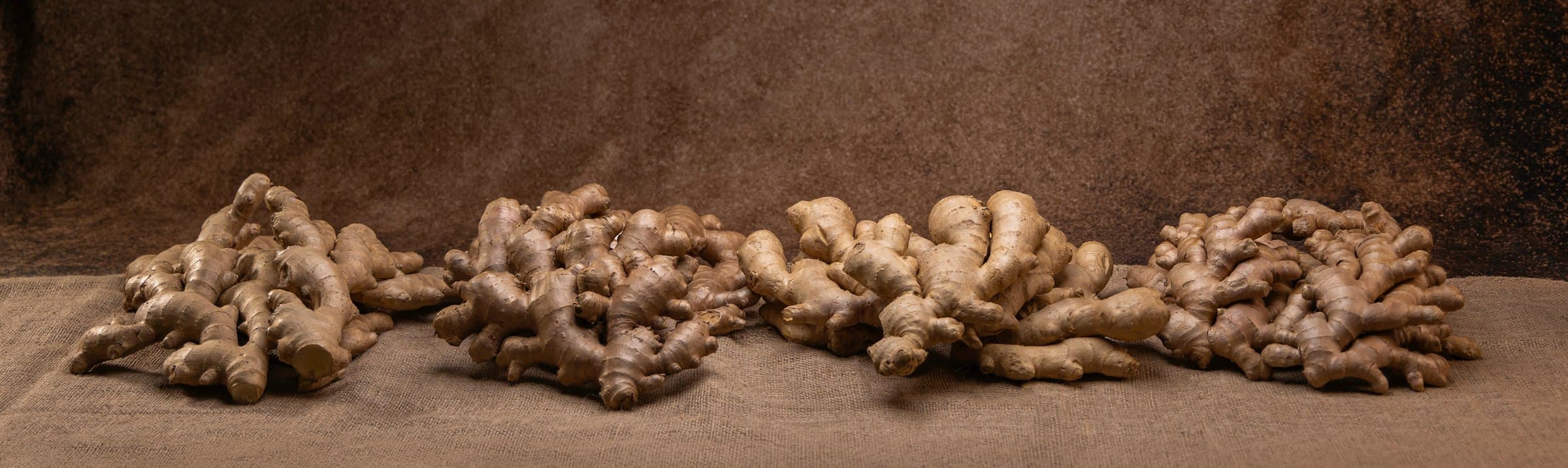 Ginger from each of our origins, side by side